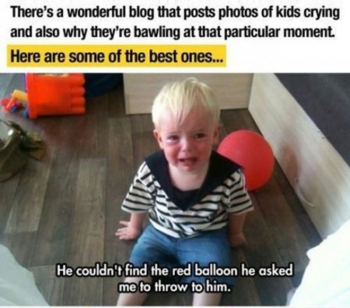 面白画像 子どもたちの泣いている理由が笑える 地球ジャック