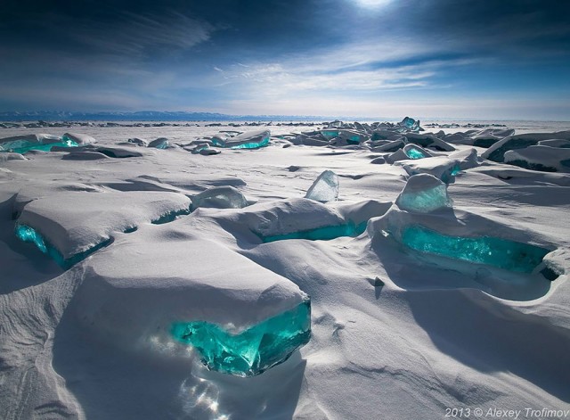 【画像】自然が創った美しい氷と雪のアート