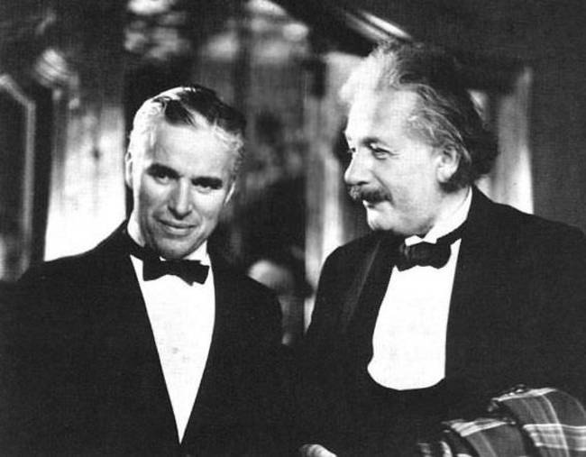 チャーリー・チャップリンとアインシュタイン